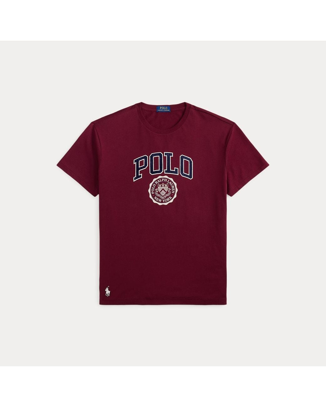 Polo Ralph Lauren Red Custom Slim Fit Logo T-Shirt for men