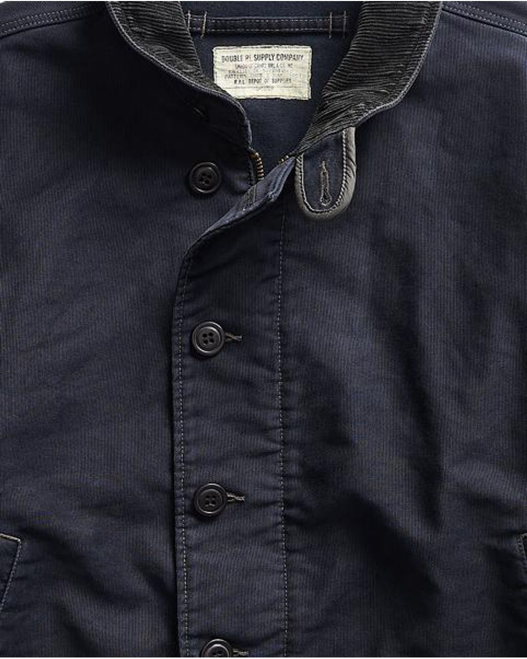 RRL Blue Jungle Cloth Deck Jacket for men