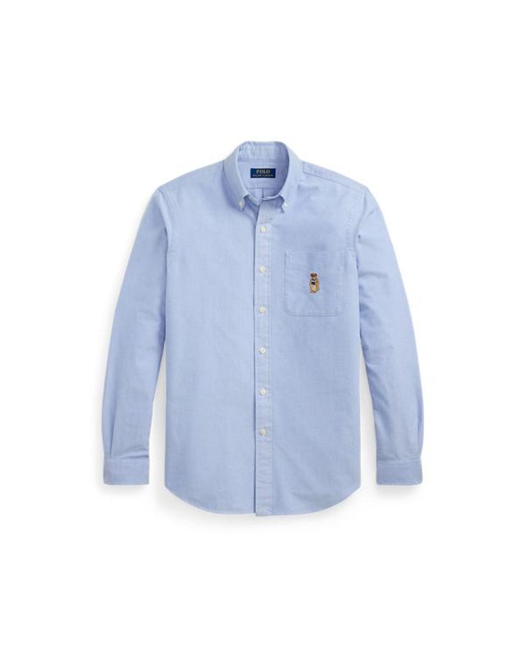 Ralph Lauren Classic Fit Polo Bear Oxford Shirt in Blue for Men | Lyst