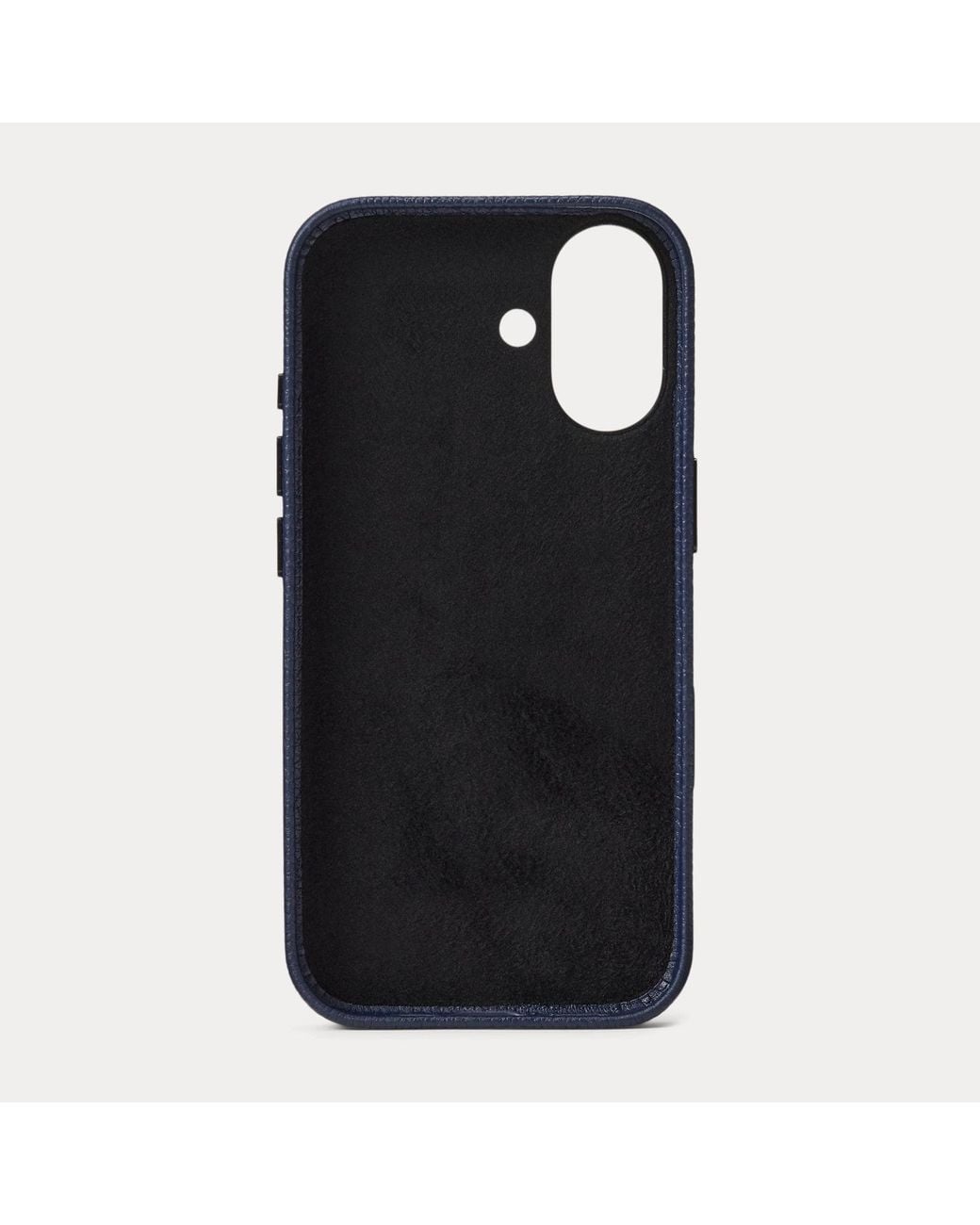 Polo Ralph Lauren Blue Polo Bear Leather Iphone 17 Case for men