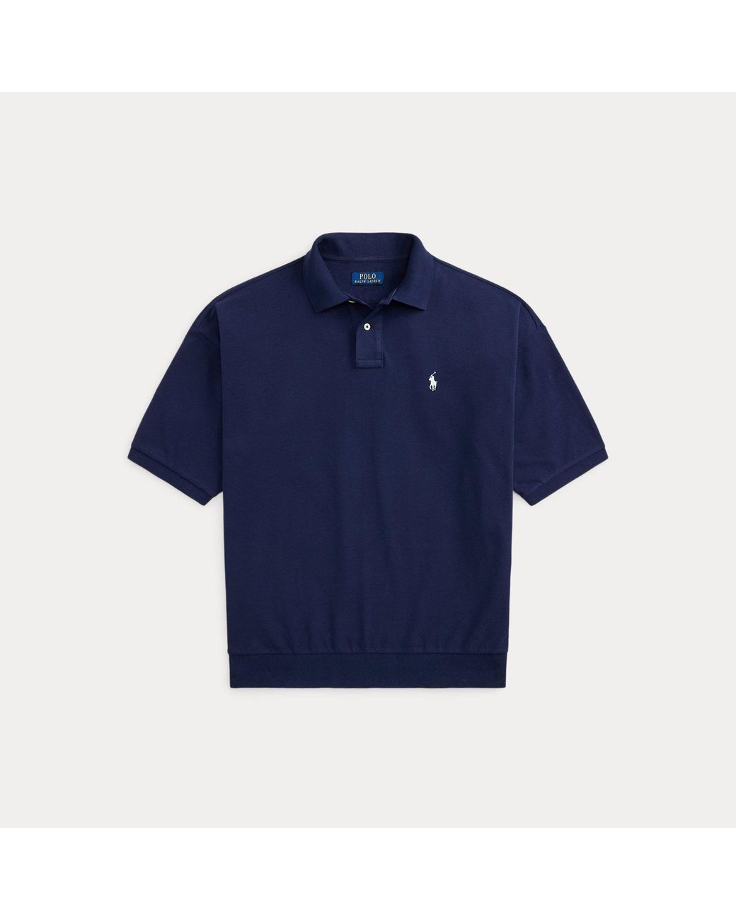 Polo Ralph Lauren Blue Relaxed Fit Mesh Polo Shirt for men