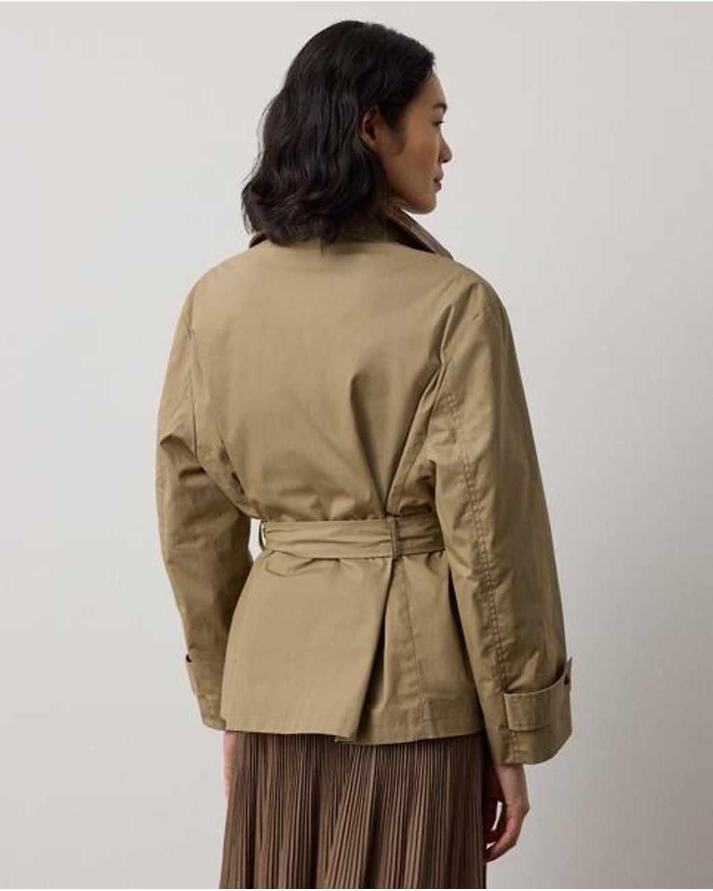 Ralph Lauren Brown Brannigan Cotton-Blend Coat