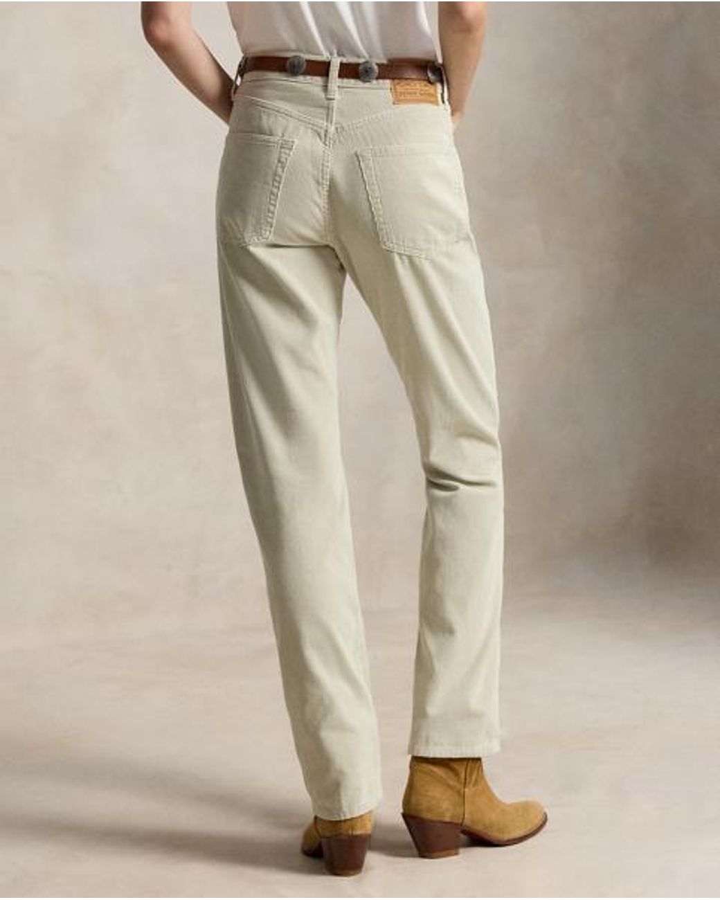 Polo Ralph Lauren Gray Corduroy Relaxed Straight Trouser