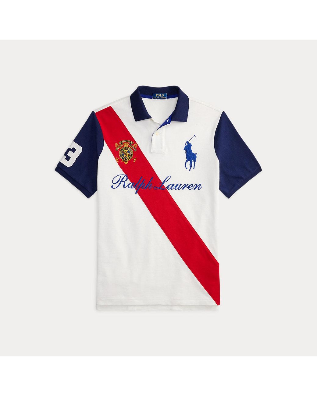 Ralph Lauren Red Classic Fit Big Pony Polo Shirt for men
