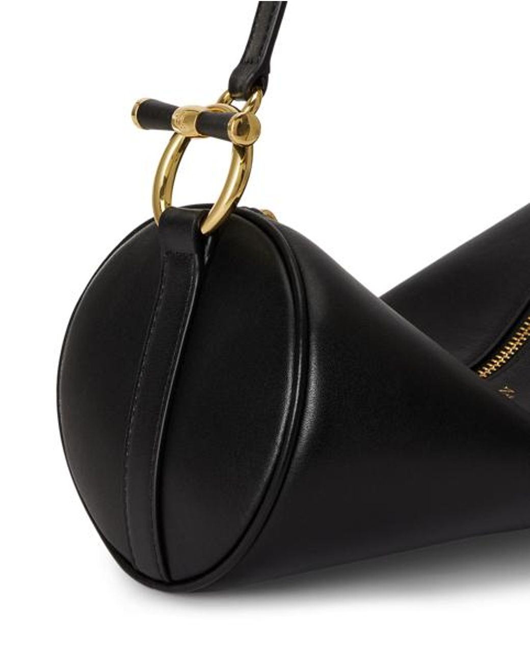 Ralph Lauren Brown Nappa Leather Medium Blaike Barrel Bag