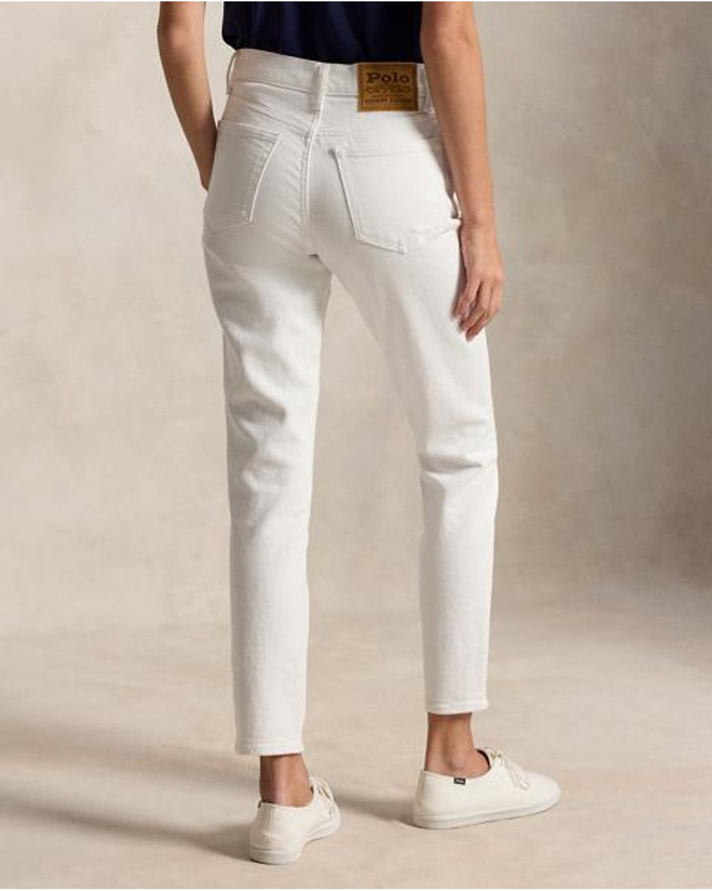 Ralph Lauren Natural Mid-Rise Super-Slim Jean