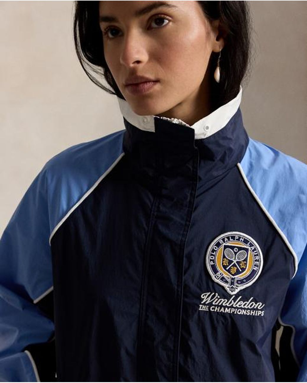 Polo Ralph Lauren Blue Wimbledon Logo Windbreaker