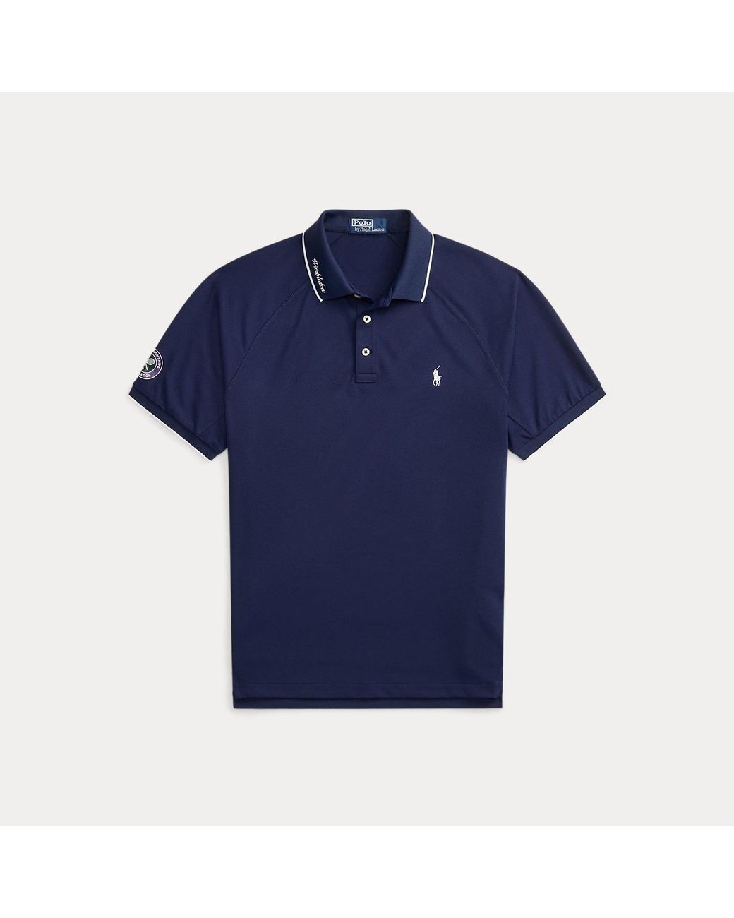Polo Ralph Lauren Blue Wimbledon Custom Slim Fit Polo Shirt for men