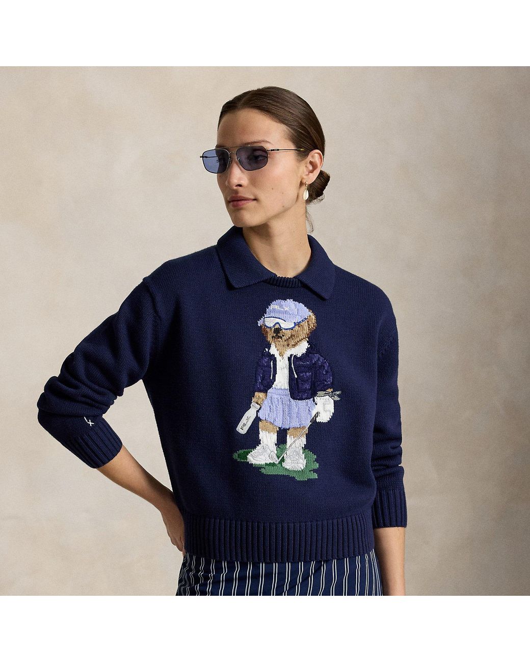 Ralph Lauren Blue Polo Bear Performance Jumper