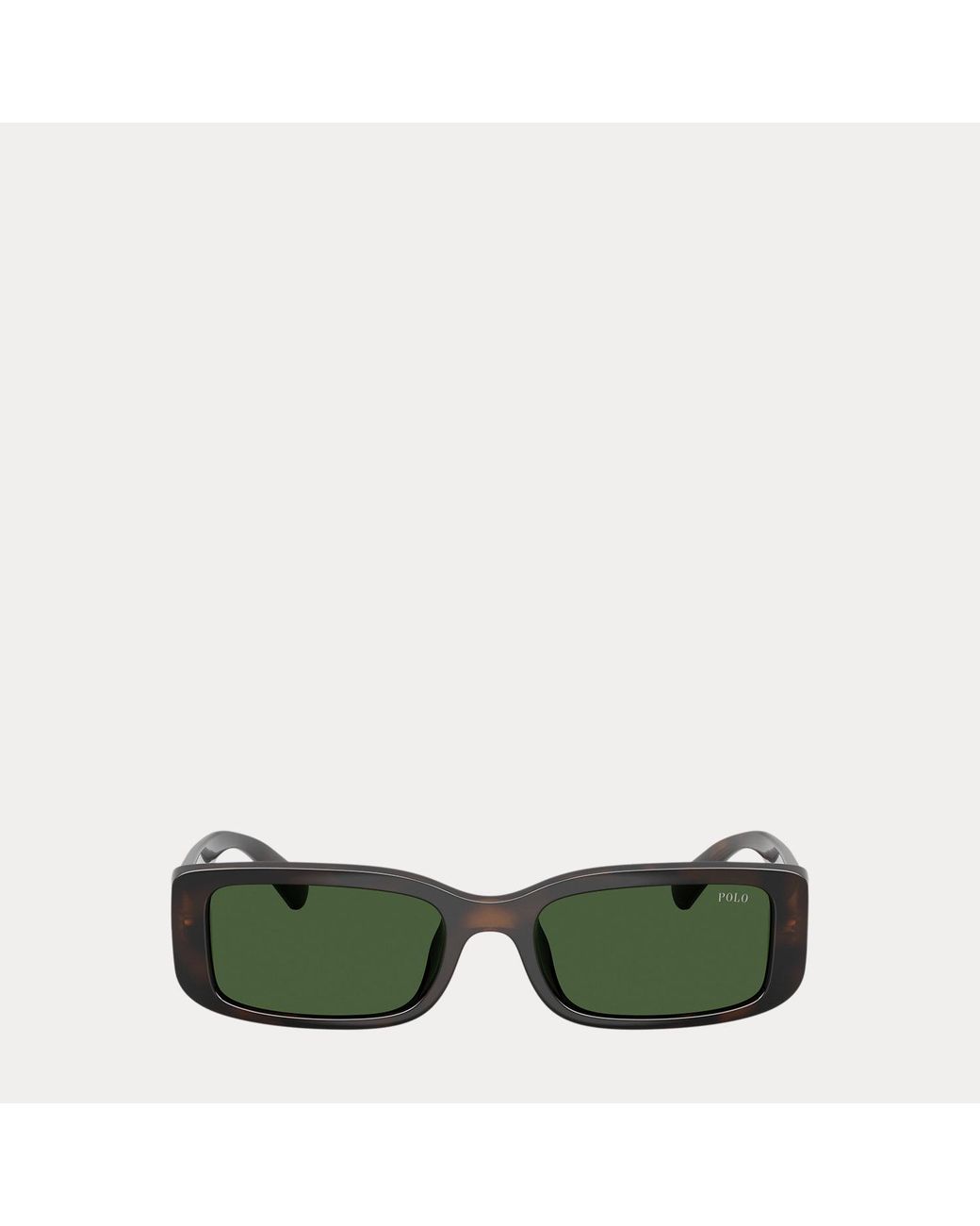 Polo Ralph Lauren Green Polo Pony Rectangular Sunglasses for men
