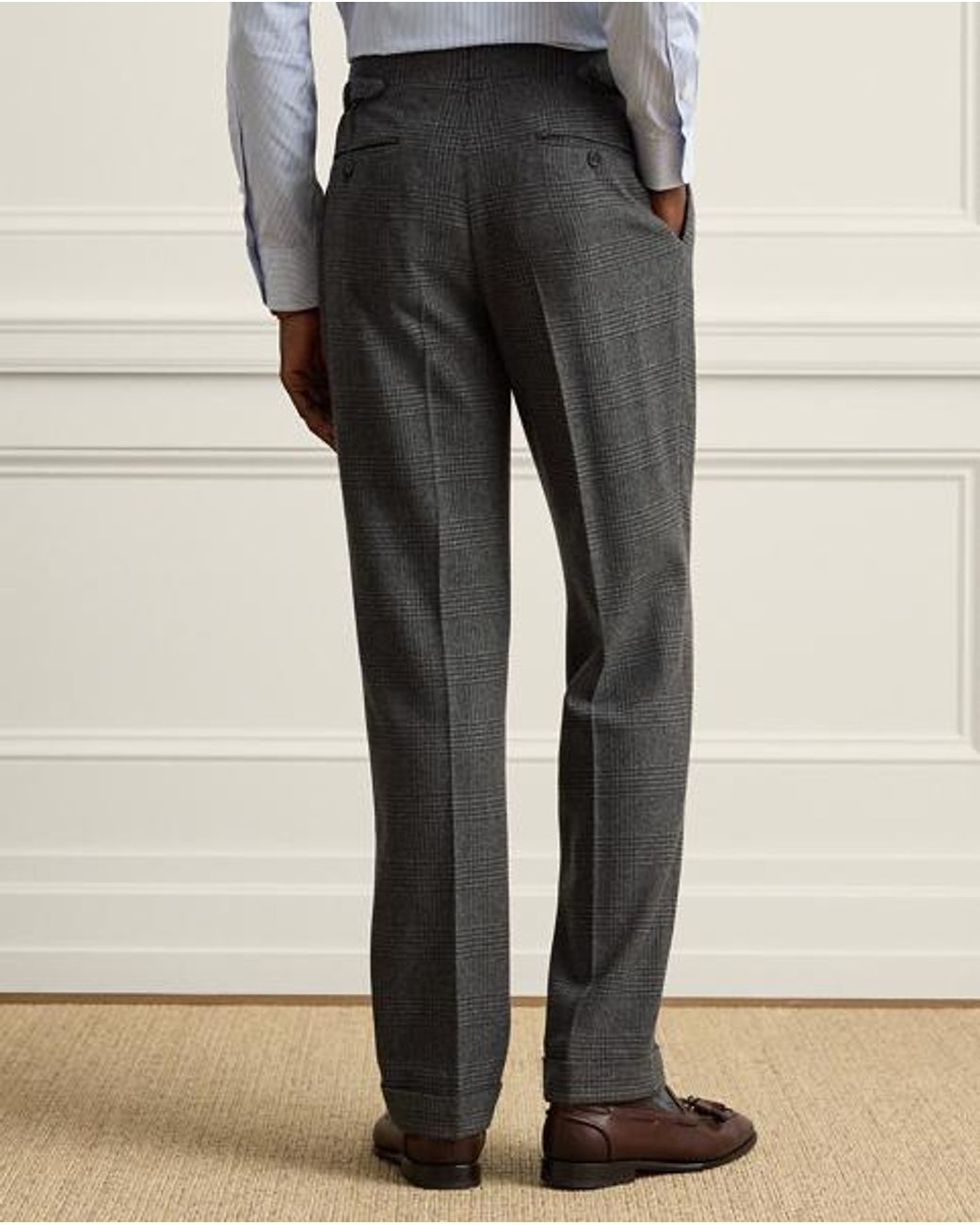 Ralph Lauren Black Gregory Handmade Glen Plaid Wool Suit for men