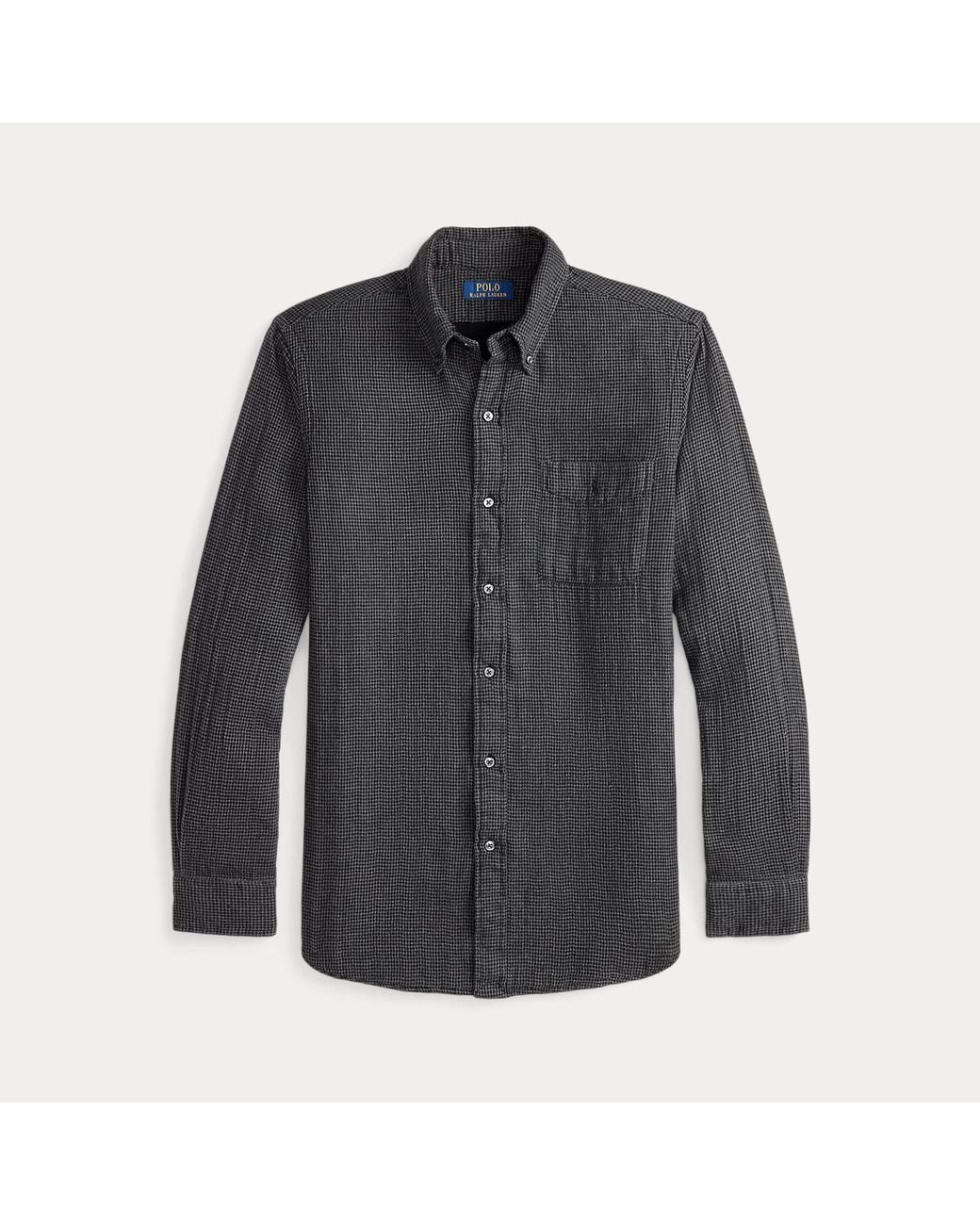 Polo Ralph Lauren Black Custom Fit Double-Faced Shirt for men