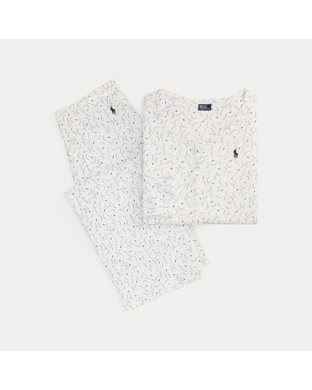 Polo Ralph Lauren Natural Pointelle Henley Pyjama Set