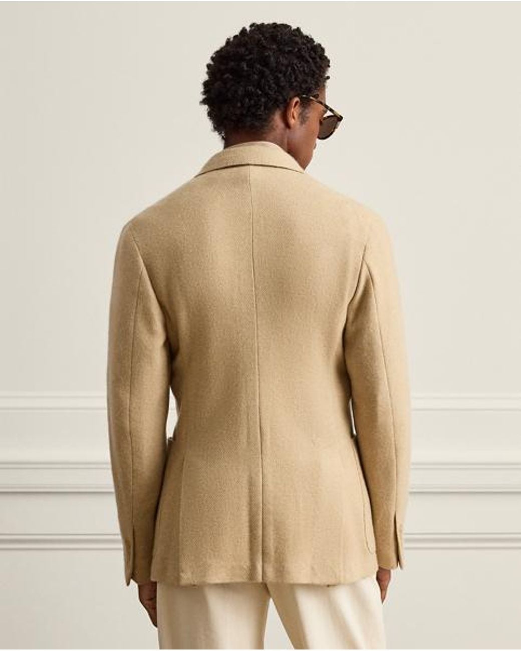 Ralph Lauren Natural Hadley Hand-Tailored Basket-Weave Jacket for men