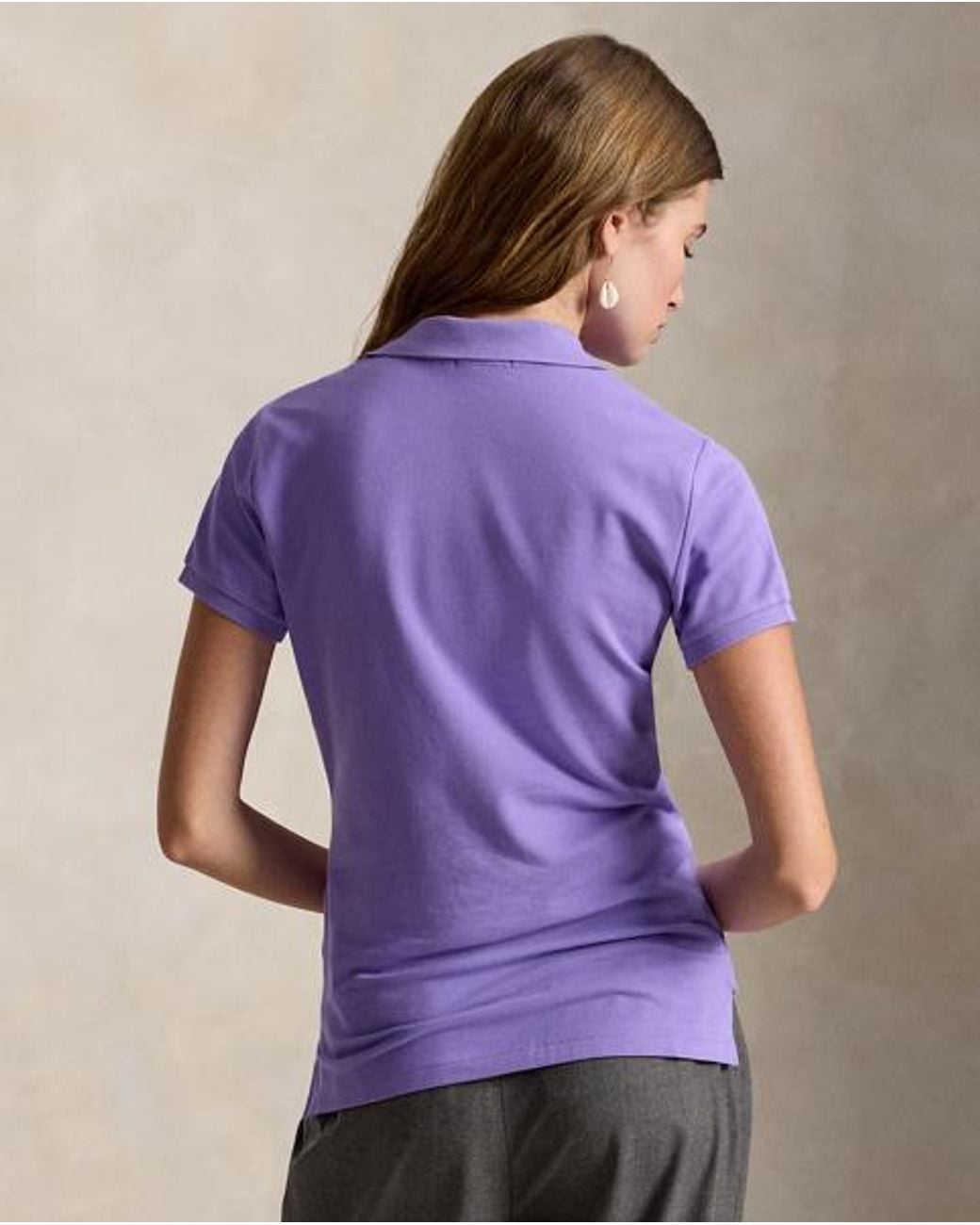 Polo Ralph Lauren Purple Slim Fit Stretch Polo Shirt