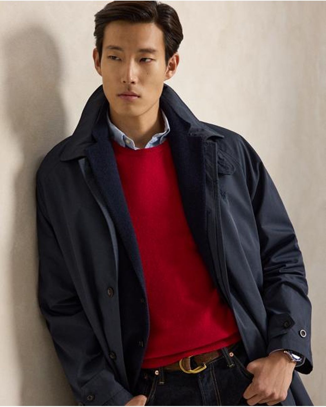 Polo Ralph Lauren Red Wool Crewneck Jumper for men