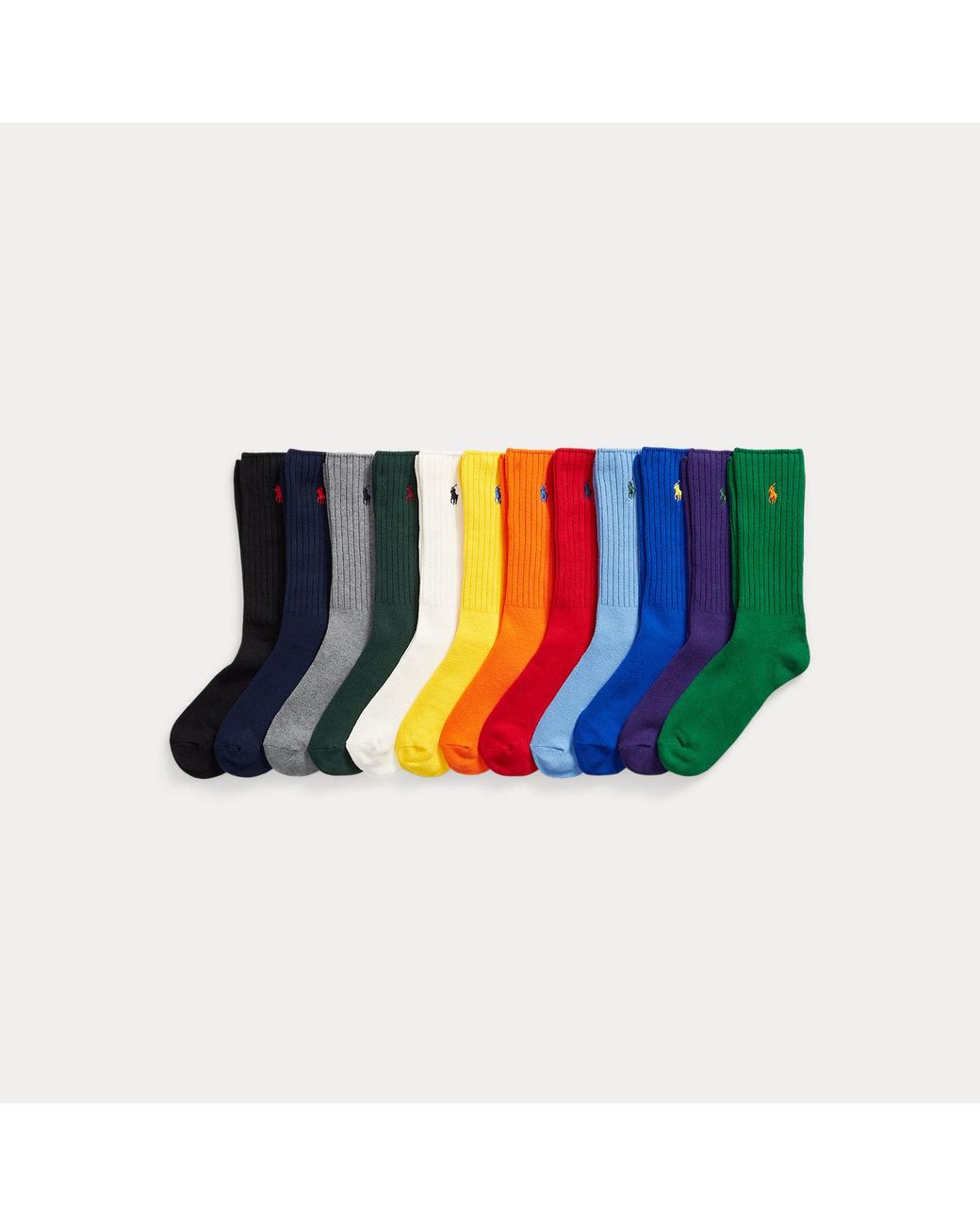 Polo Ralph Lauren Multicolor Signature Pony Crew 12-Sock Gift Set for men