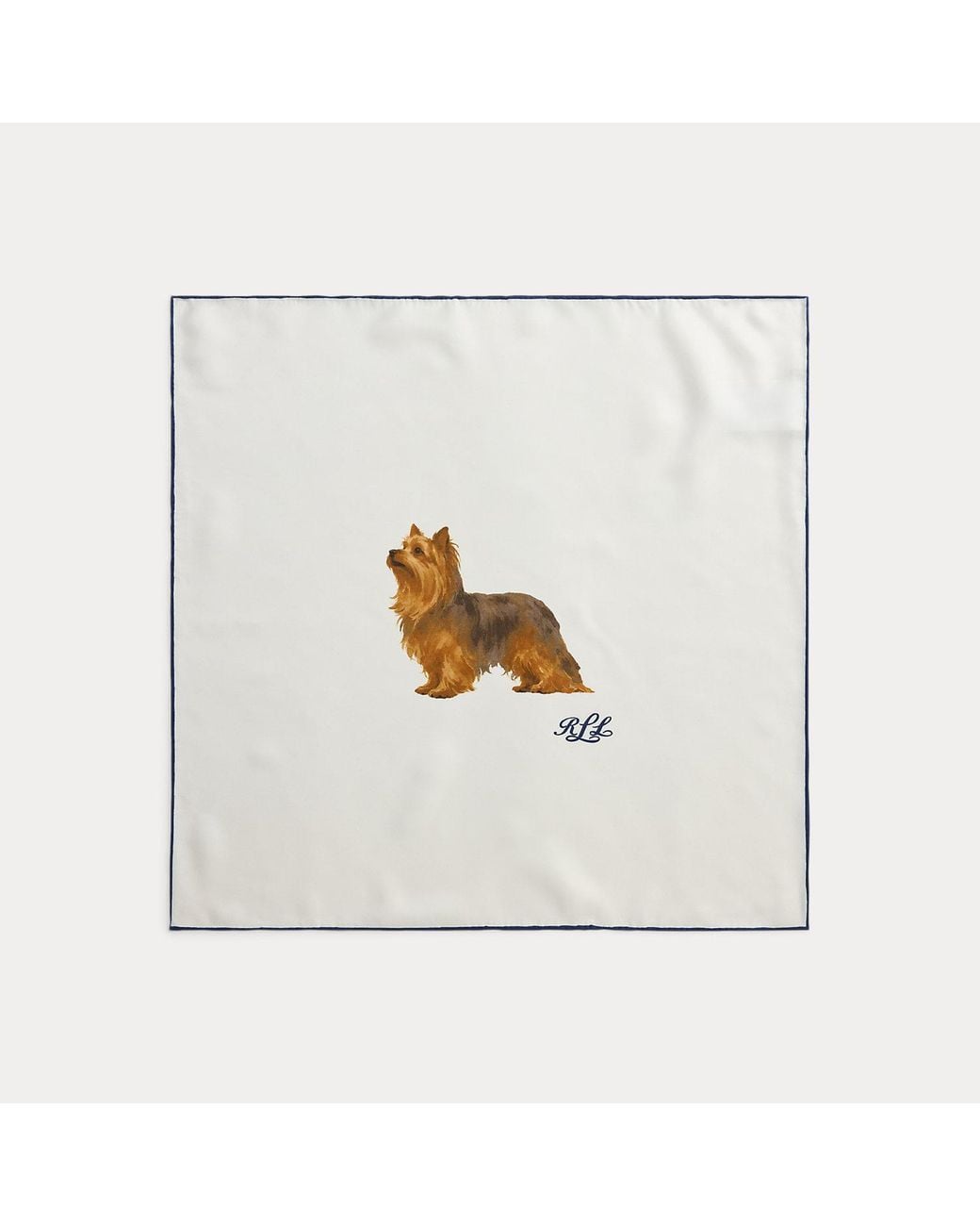 Ralph Lauren Natural Dog Silk Square Scarf