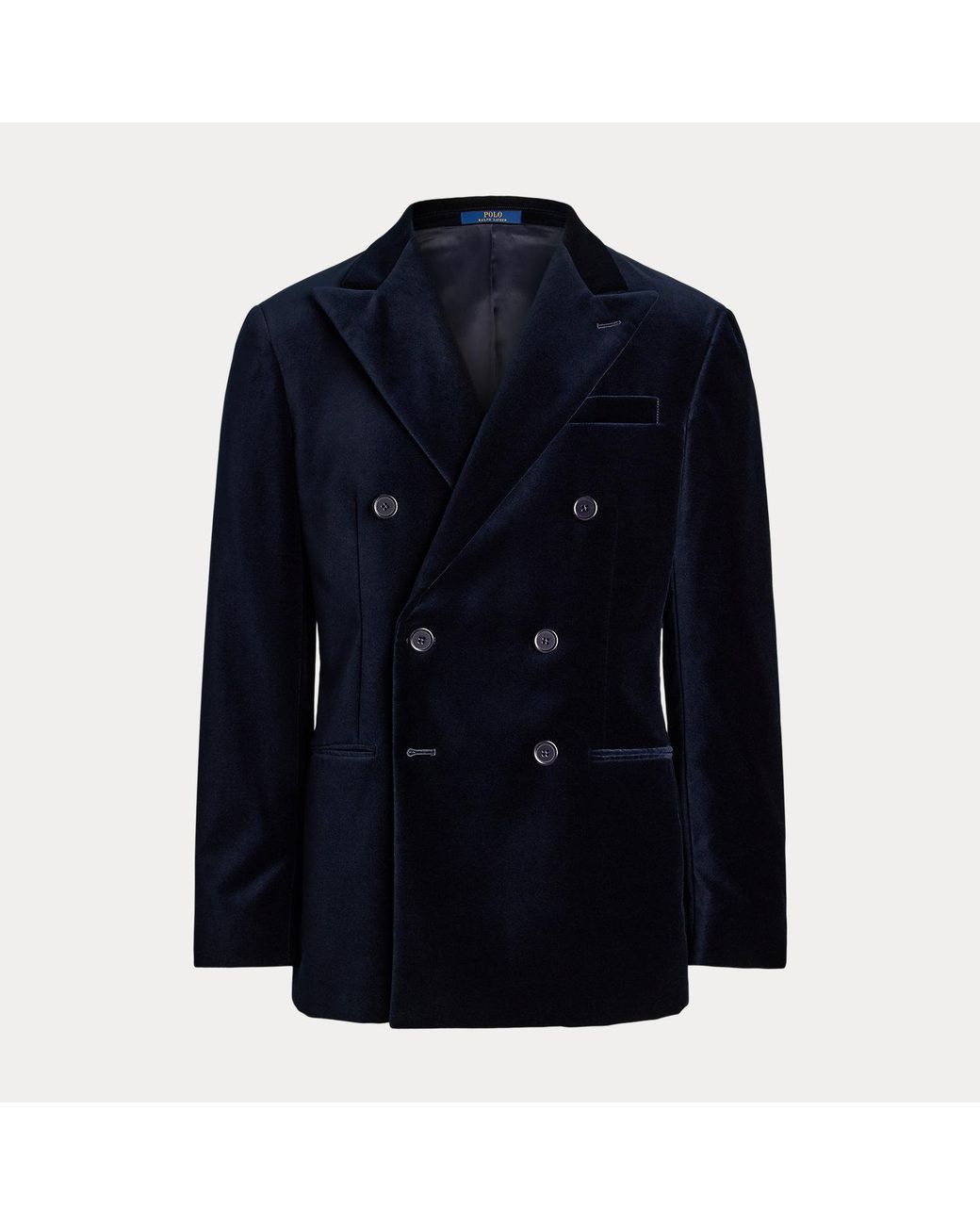 Polo Ralph Lauren Blue Polo Modern Fit Velvet Jacket for men