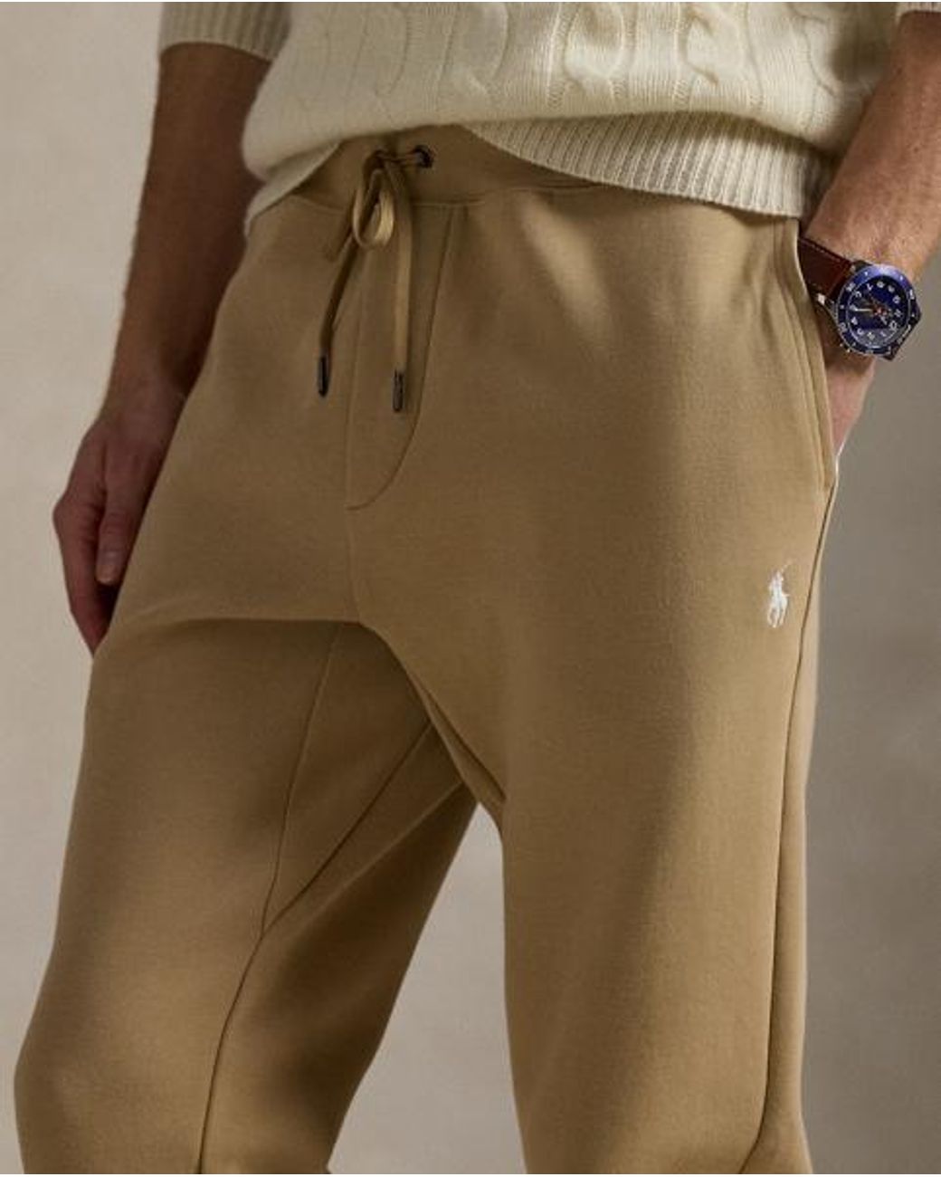 Polo Ralph Lauren Natural Double-Knit Jogging Bottoms for men