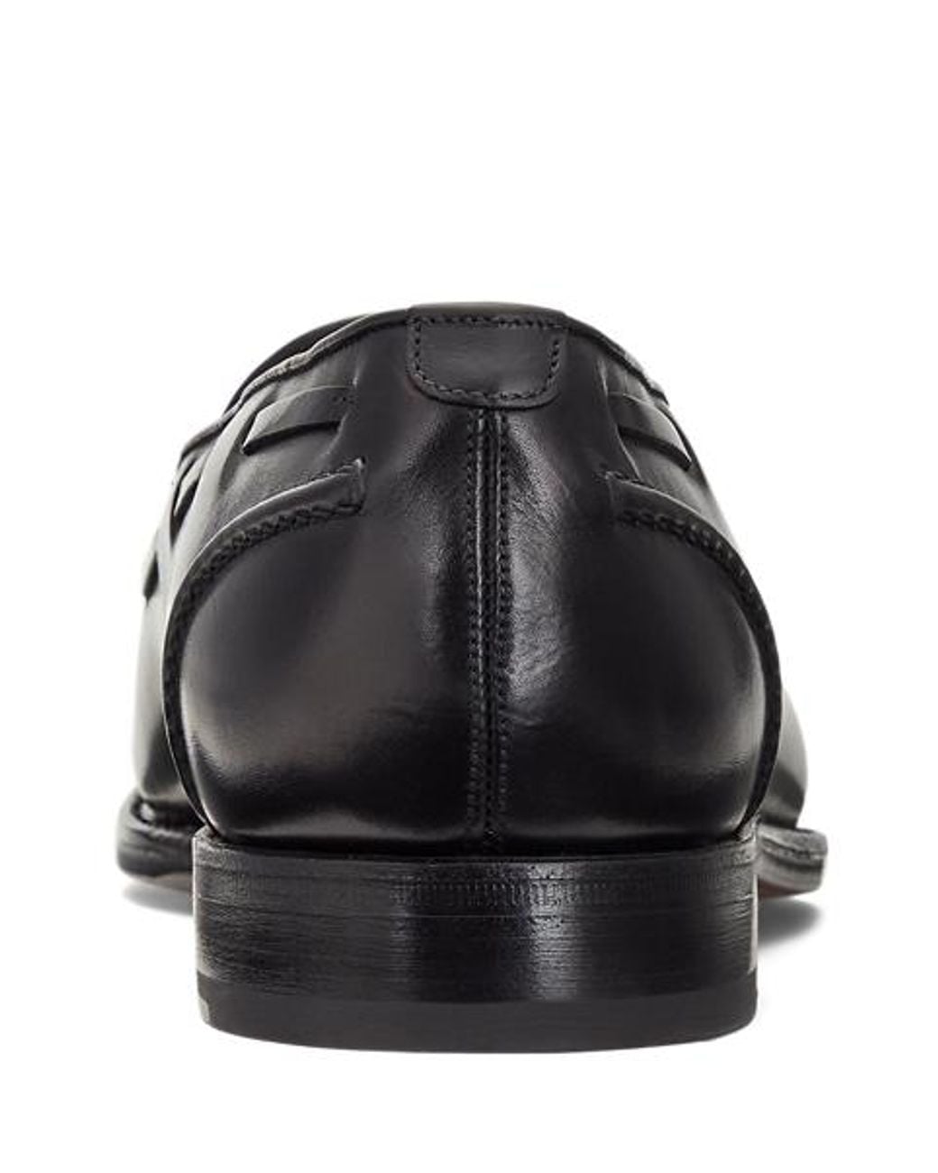 Ralph Lauren White Luther Tassel Calfskin Loafer for men