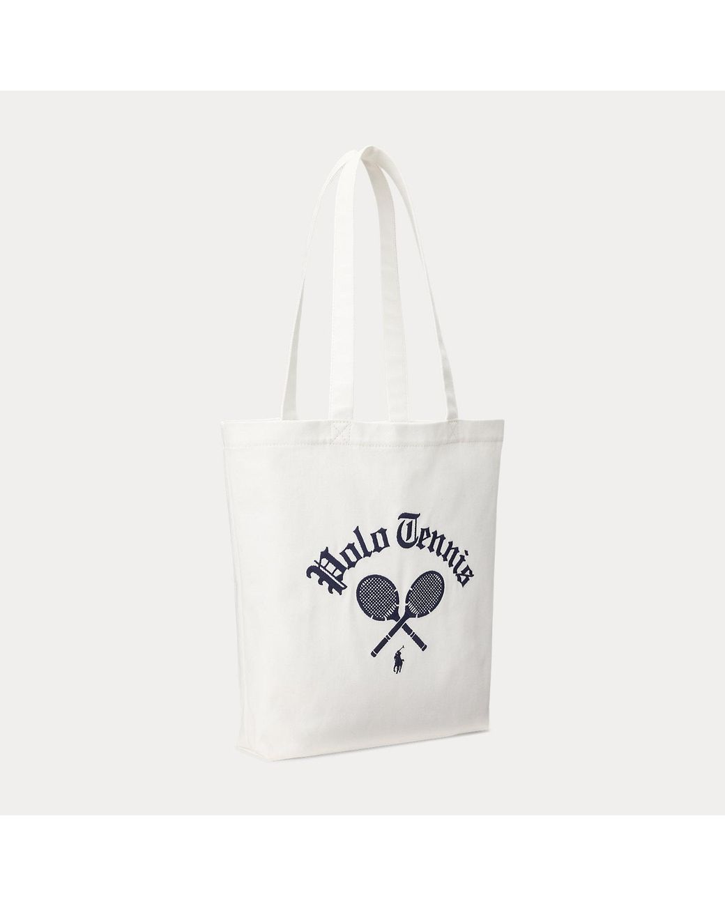 Polo Ralph Lauren White Us Open Polo Tennis Shopper Tote for men