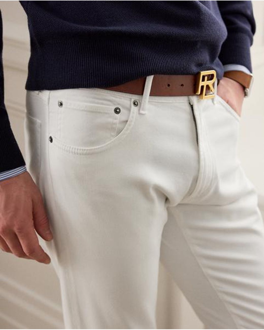 Ralph Lauren Multicolor Slim Fit Stretch Twill Pant for men