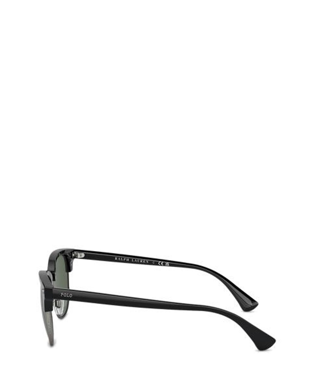 Polo Ralph Lauren Green Heritage Pen-Pin Round Sunglasses for men