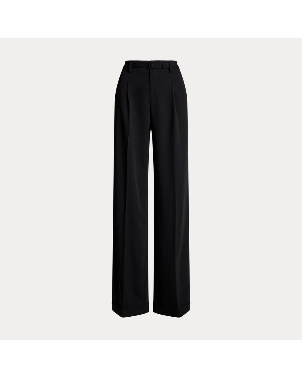 Ralph Lauren Black Acklie Wool Gabardine Pant