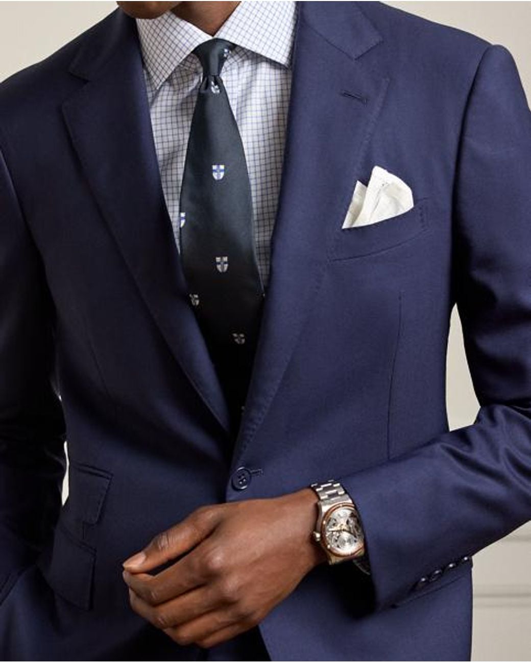 Ralph Lauren Blue Gregory Hand-Tailored Wool Serge Suit for men