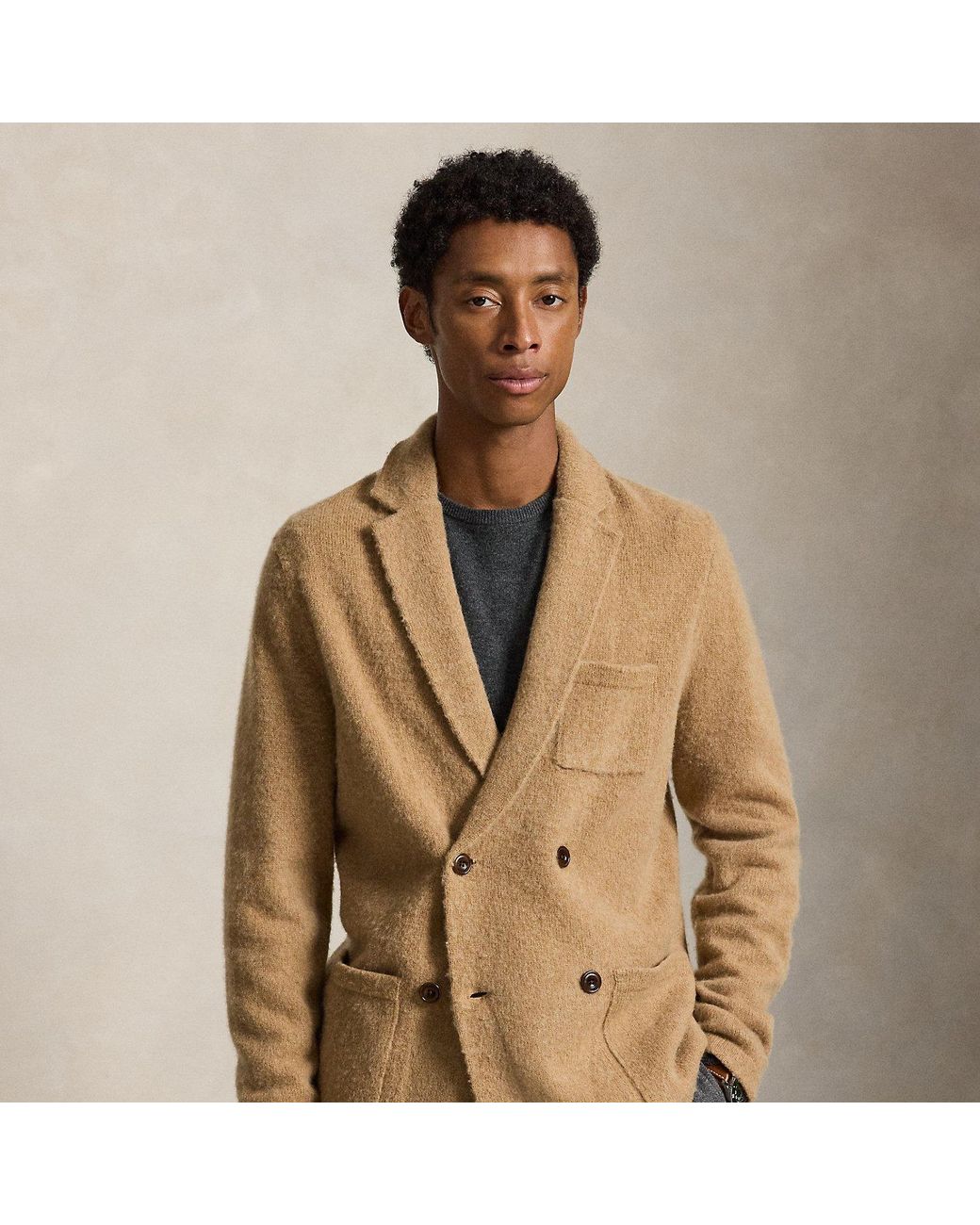 Polo Ralph Lauren Natural Wool-Cashmere Blazer Cardigan for men