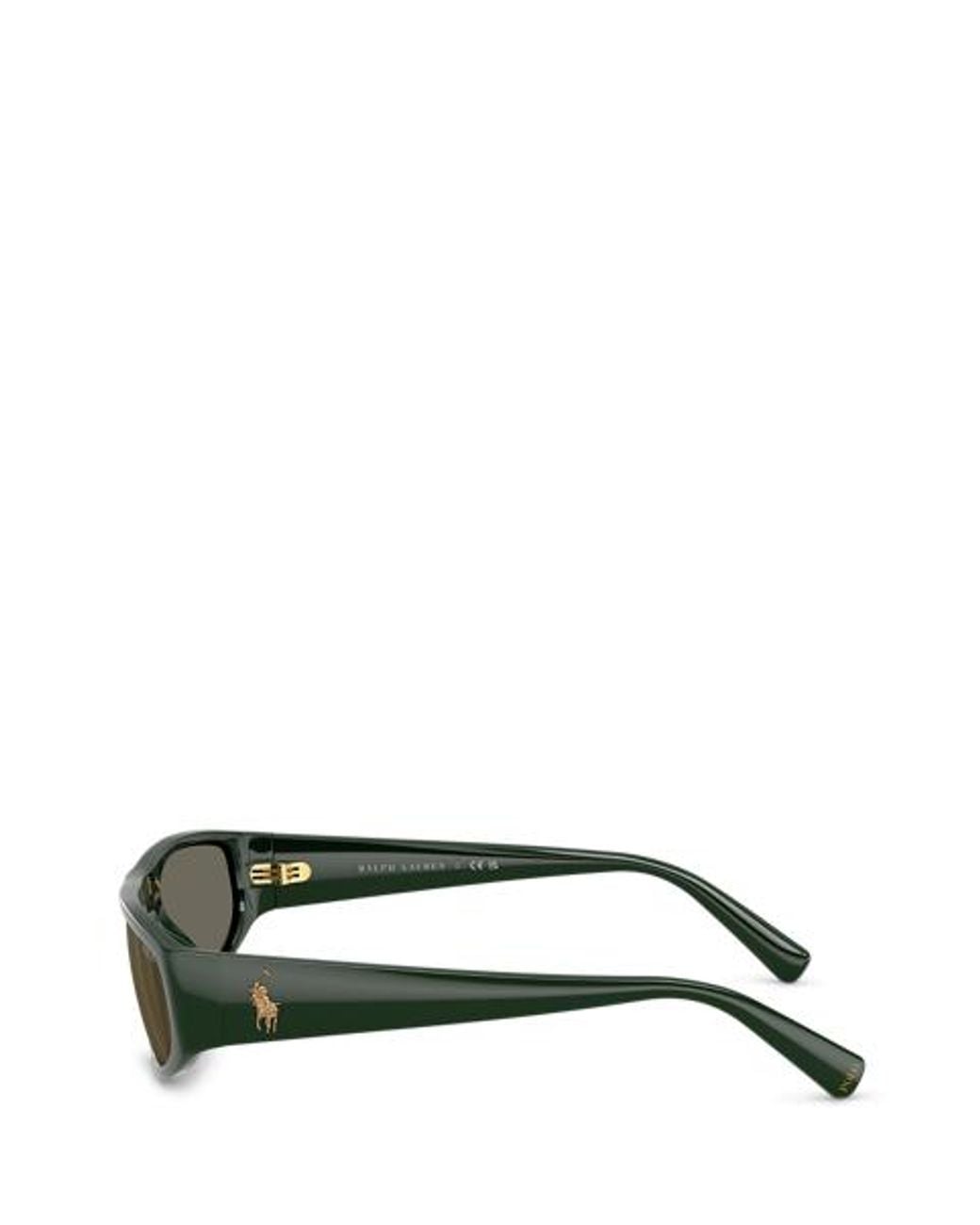 Polo Ralph Lauren Green Polo Pony Pilot Sunglasses for men