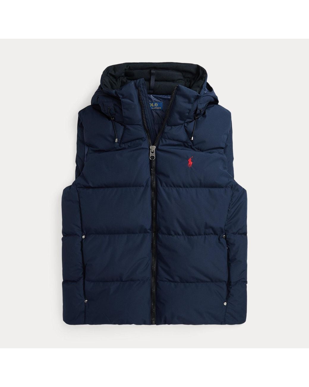 Polo Ralph Lauren Blue Hooded Down Gilet for men