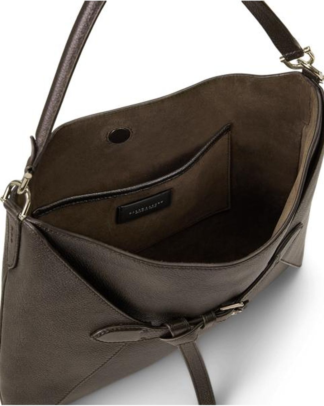 Ralph Lauren Black The Ralph Goatskin Slim Tote