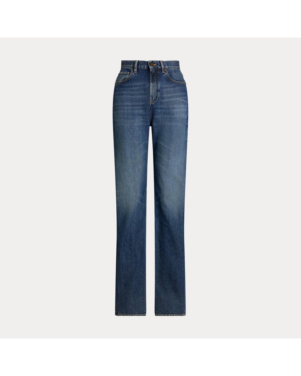 Ralph Lauren Blue Novah High-Rise Wide-Leg Jean