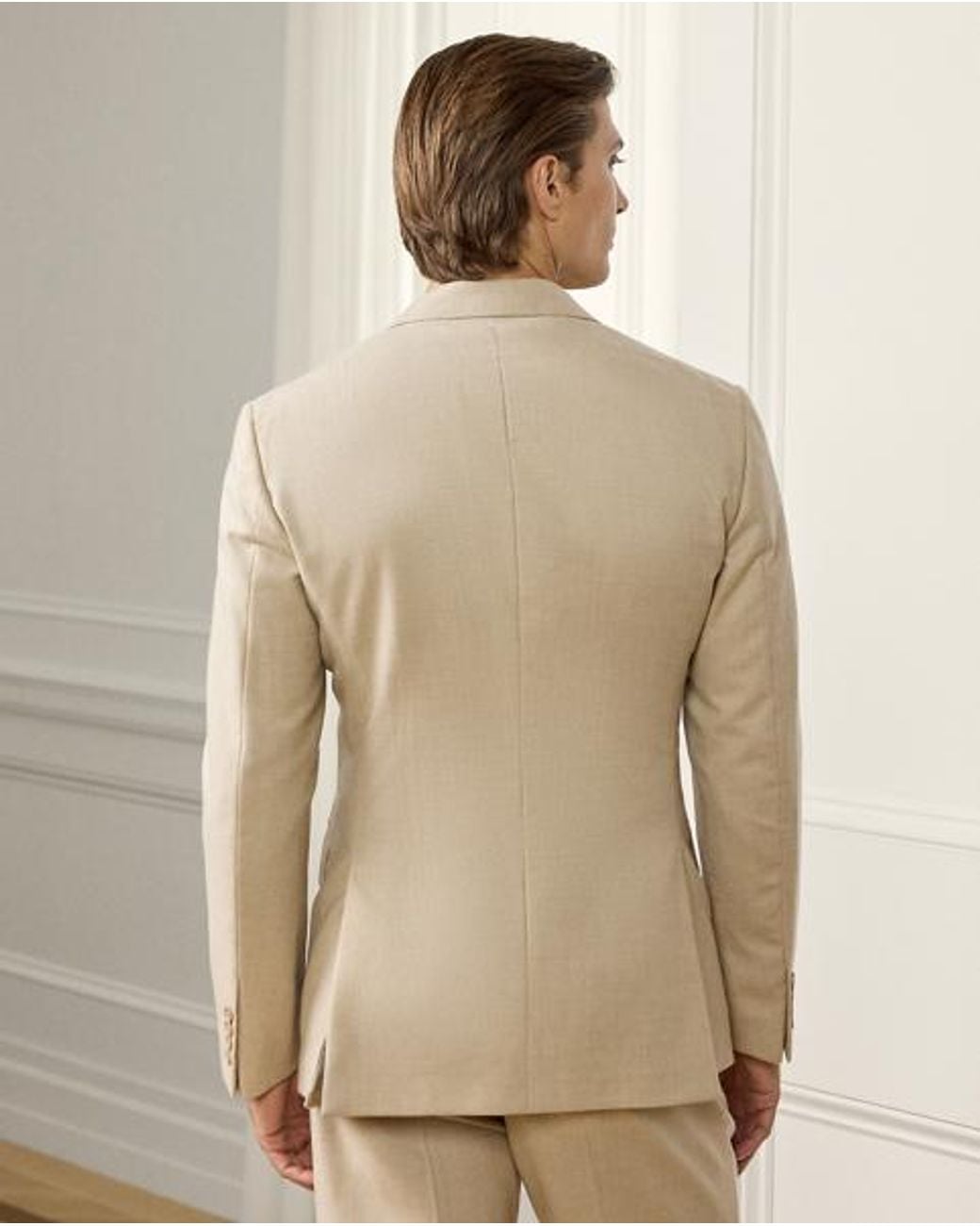 Ralph Lauren Natural Kent Hand-Tailored Wool Flannel Jacket for men