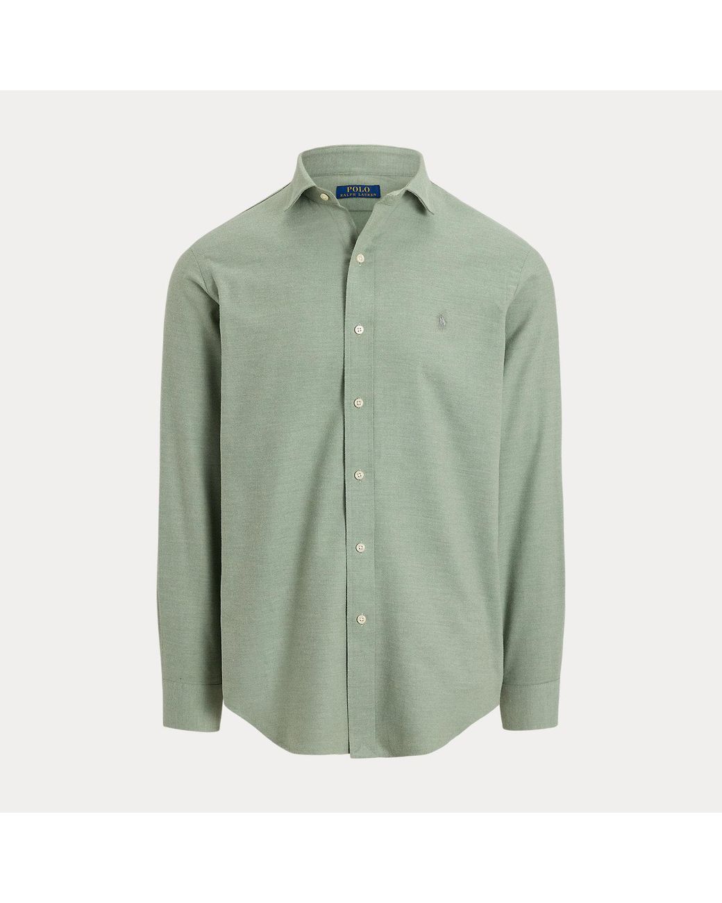 Polo Ralph Lauren Green Custom Fit Performance Twill Shirt for men