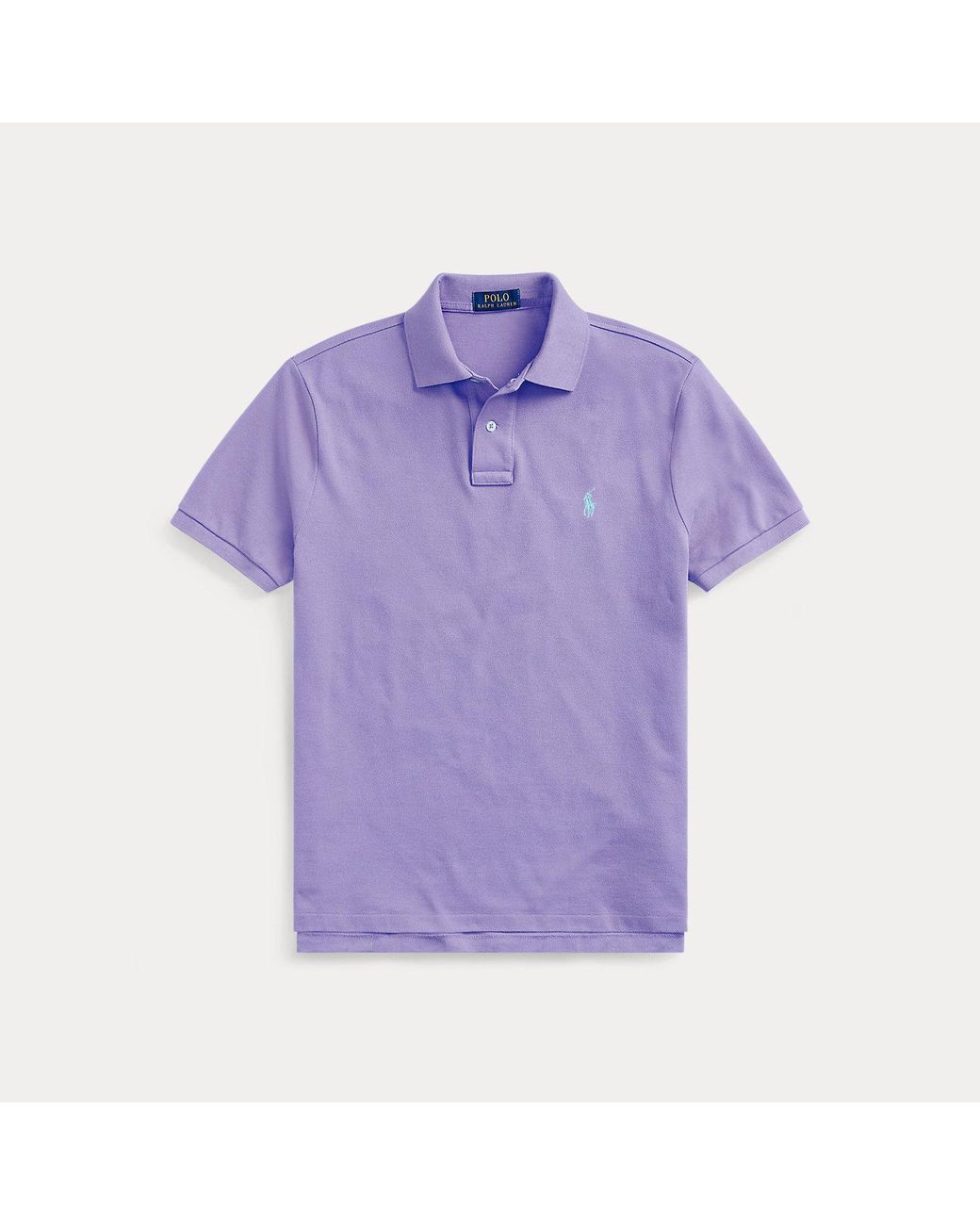 Polo Ralph Lauren Purple Custom Slim Fit Mesh Polo Shirt for men