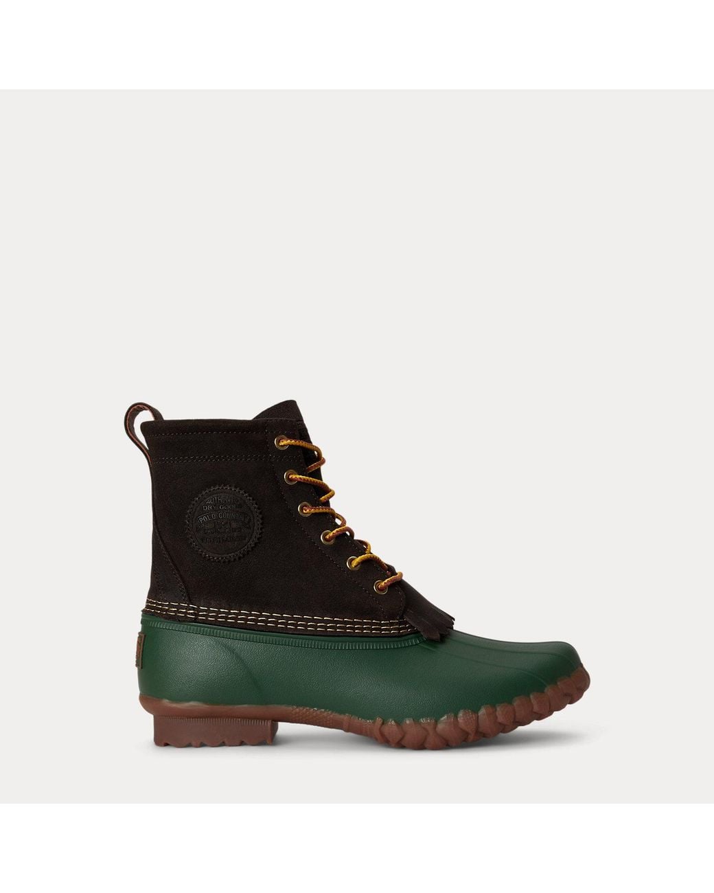 Polo Ralph Lauren Green Harvey Suede Duck Boot for men