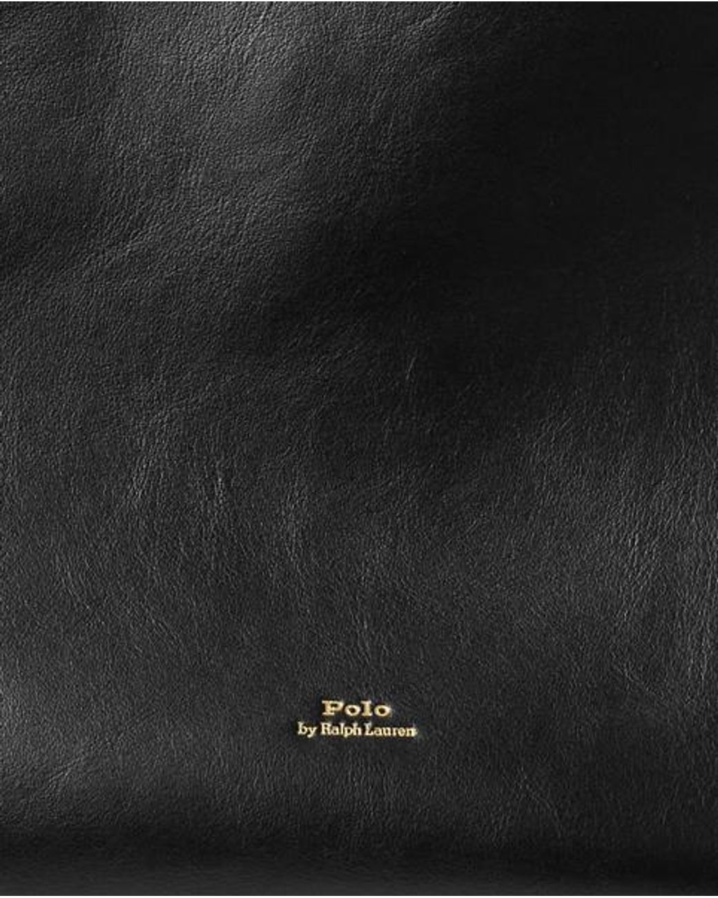 Polo Ralph Lauren Black Bellport Leather North-South Tote