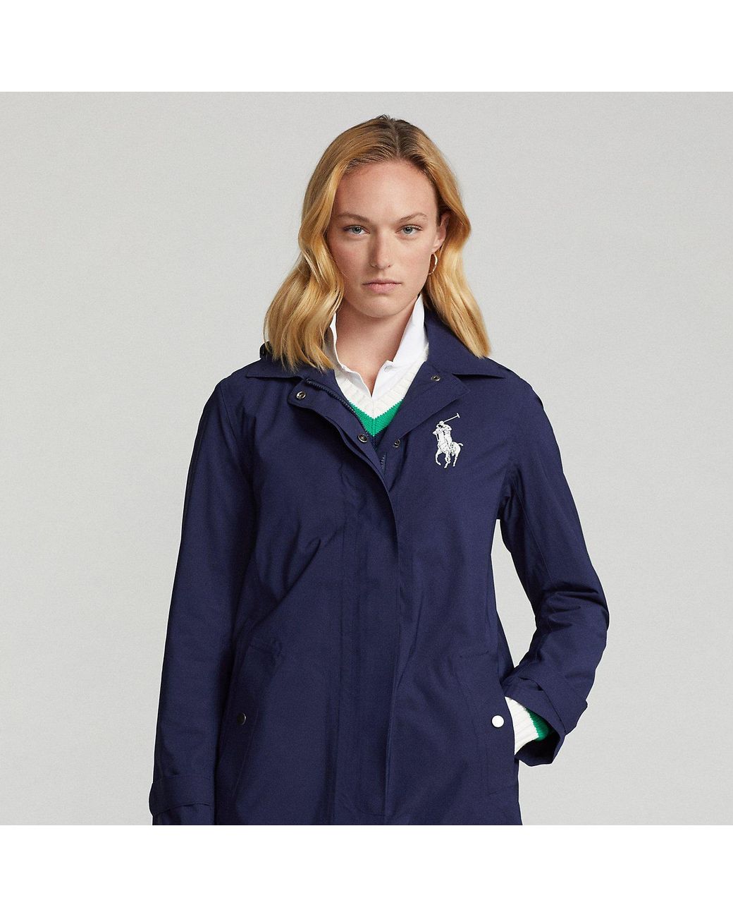 Polo Ralph Lauren Blue Wimbledon Umpire Twill Coat