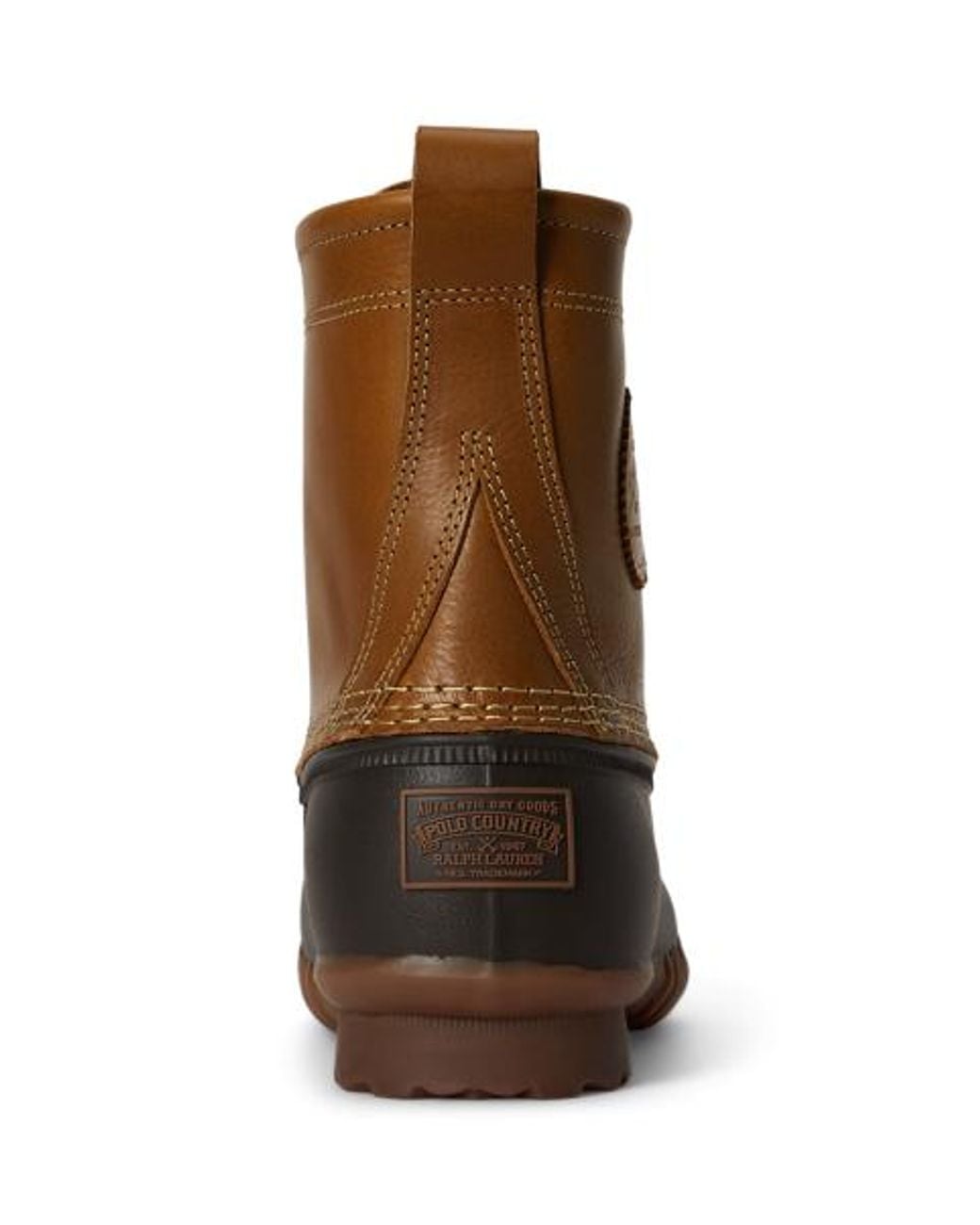 Polo Ralph Lauren Brown Harvey Leather Duck Boot for men