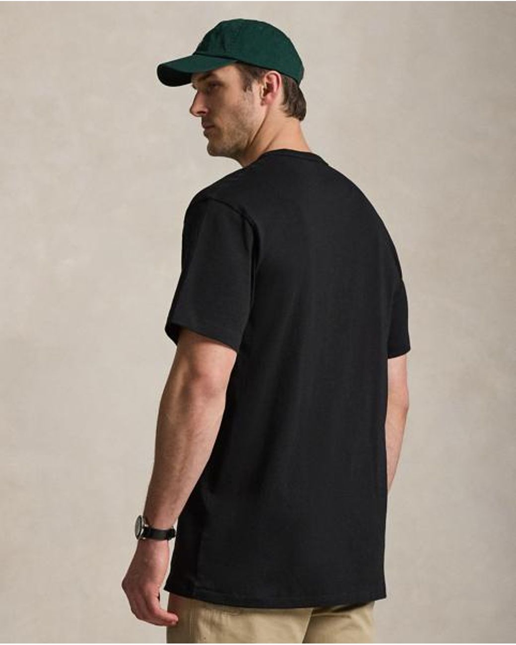 Ralph Lauren Black Jersey Crewneck T-Shirt for men