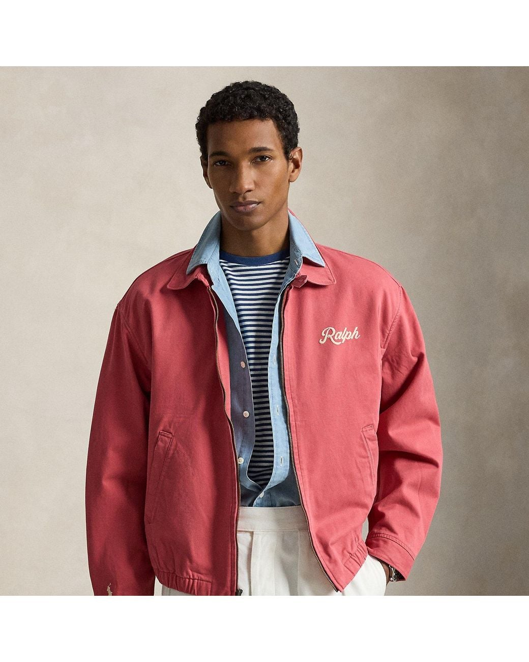 Polo Ralph Lauren The Big Bayport Jacket in Pink for Men | Lyst