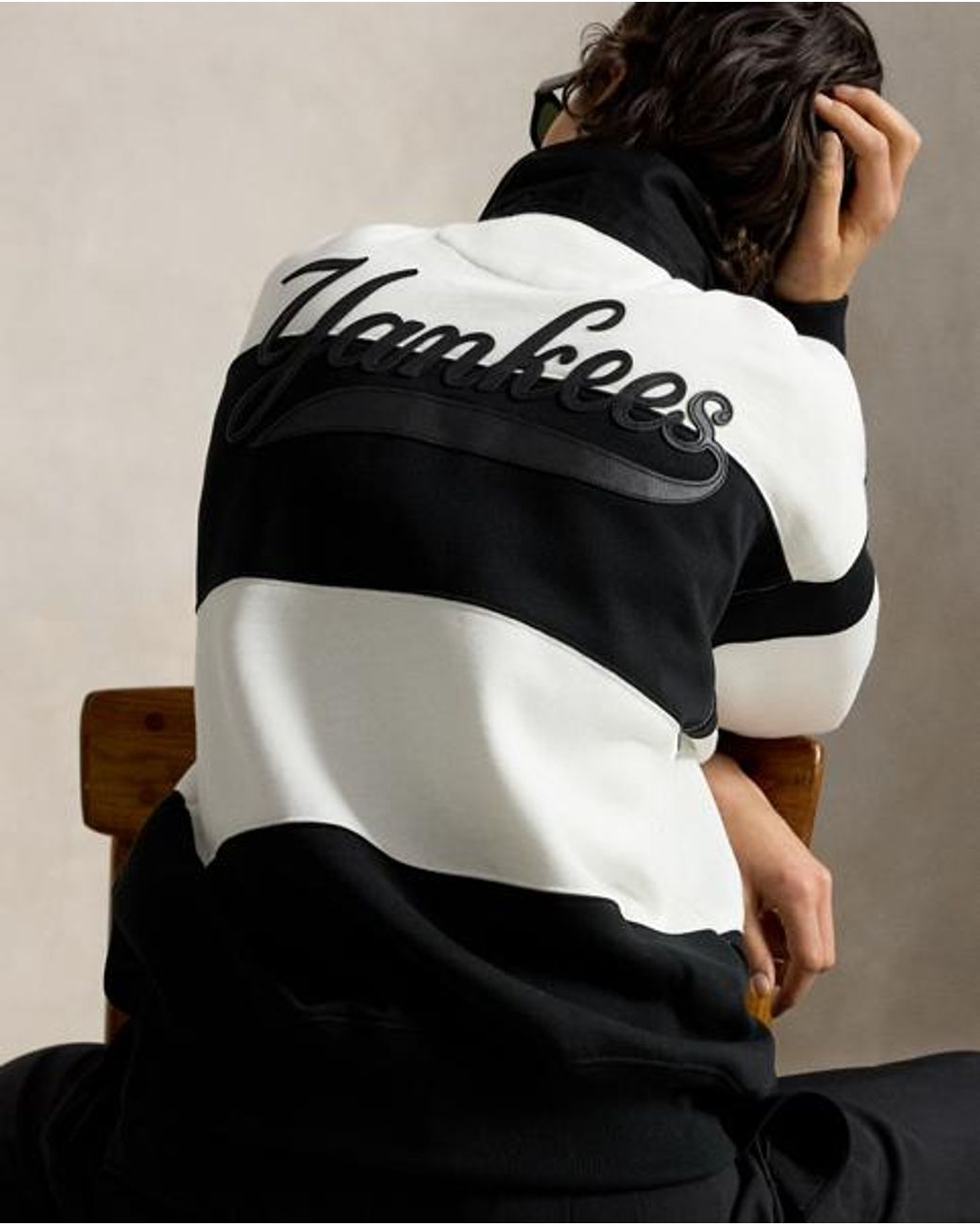 Polo Ralph Lauren White Polo Ralph Lauren Lauren Yankees Fleece Rugby for men