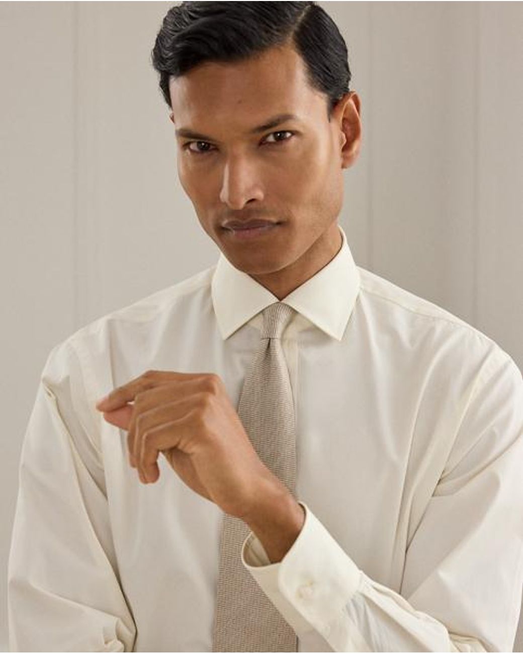 Ralph Lauren Natural Poplin Shirt for men