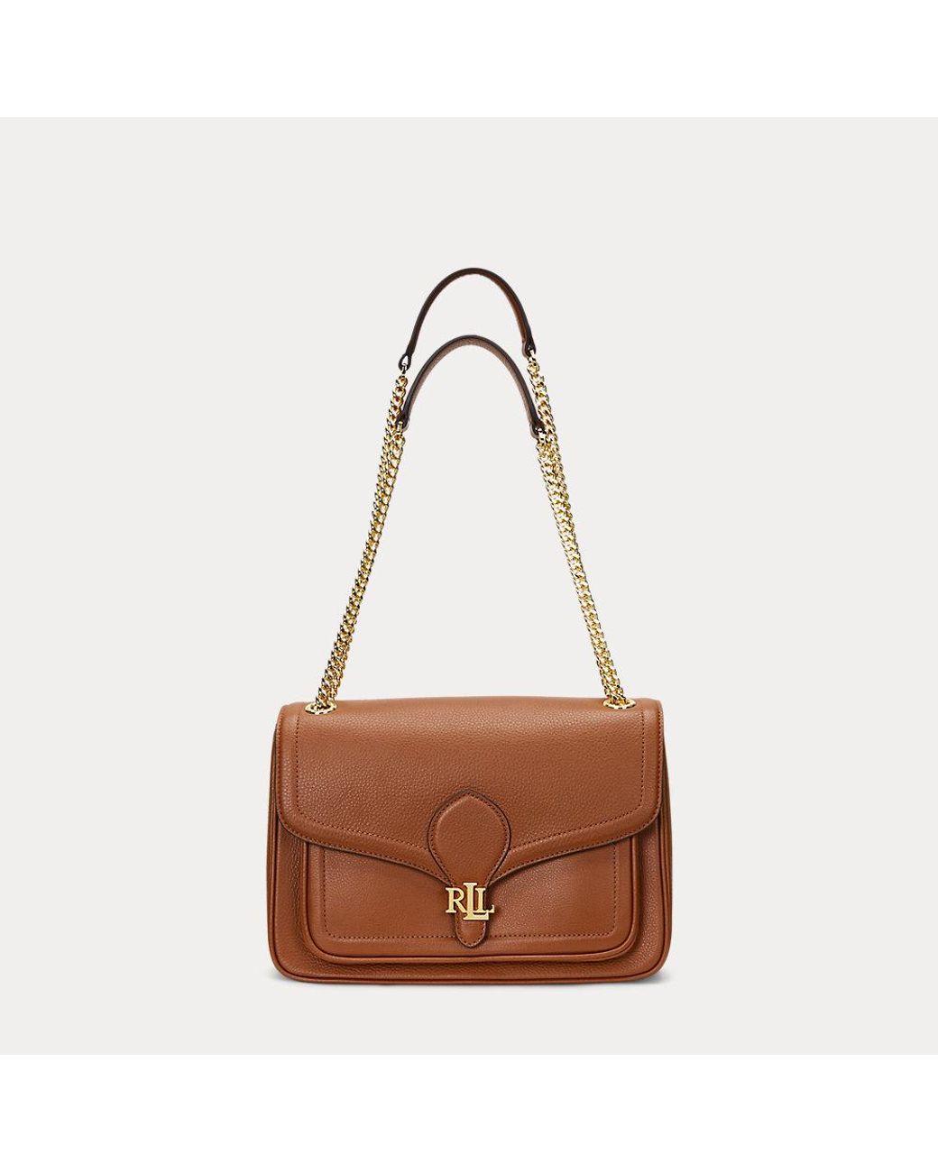 Ralph Lauren Ralph Lauren Pebbled Medium Bradley Convertible Bag in ...