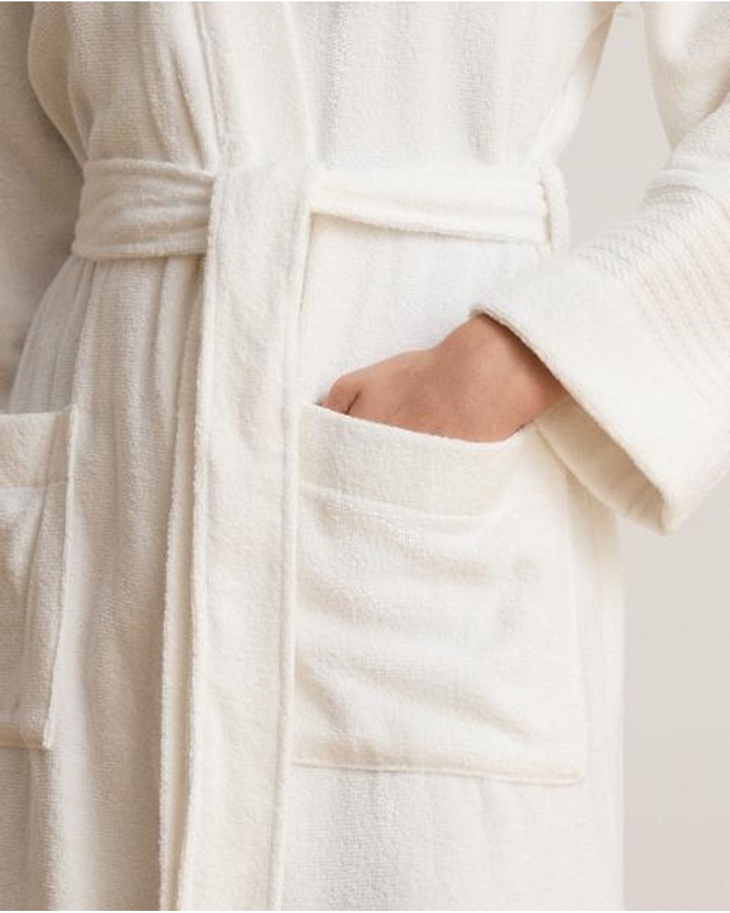 Ralph Lauren White Custom Cotton Terry Cloth Robe