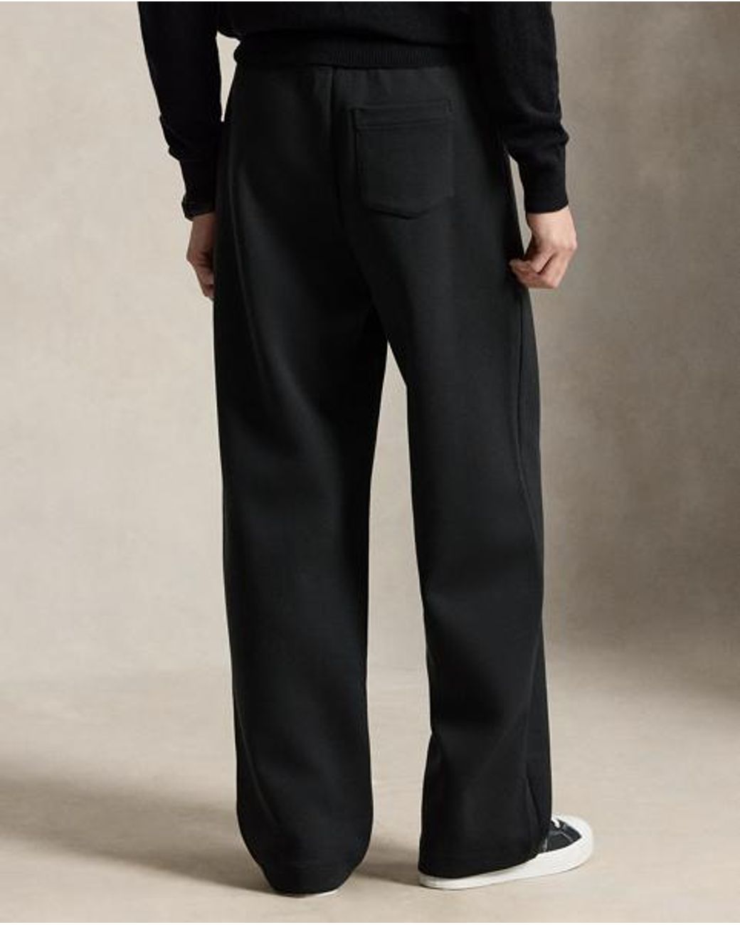 Polo Ralph Lauren Black Double-Knit Drawstring Trouser for men
