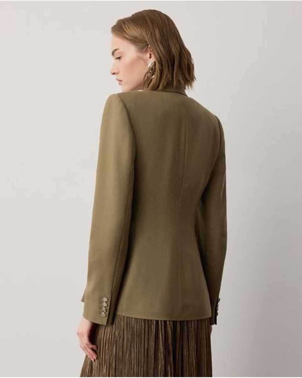 Ralph Lauren Green Camden Cashmere Jacket